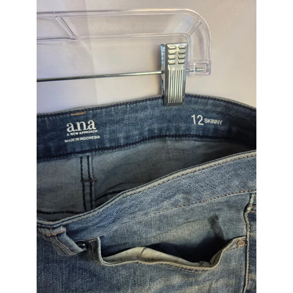 a.n.a Skinny Jeans Kids  Blue Medium Wash Skinny Mid-Rise Skinny